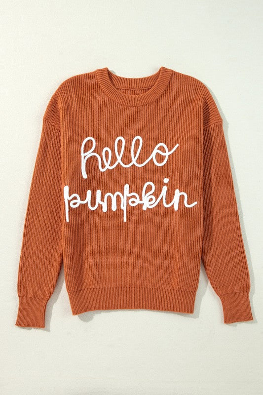 Hello Pumpkin Crewneck Sweater JUNIPER BLVD
