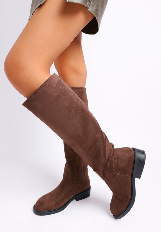 Chiru Round Toe Microfiber Calf Boots Rag Company