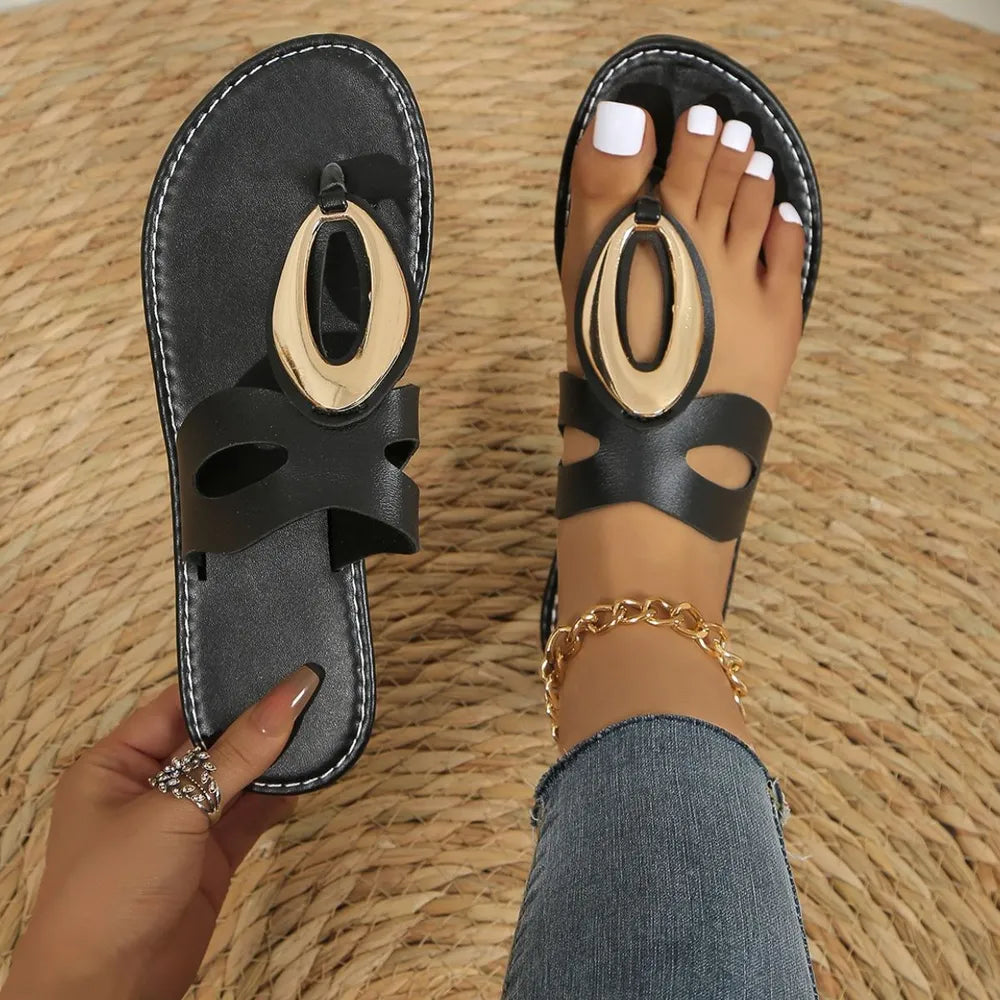 Toe Post Flats Sandals