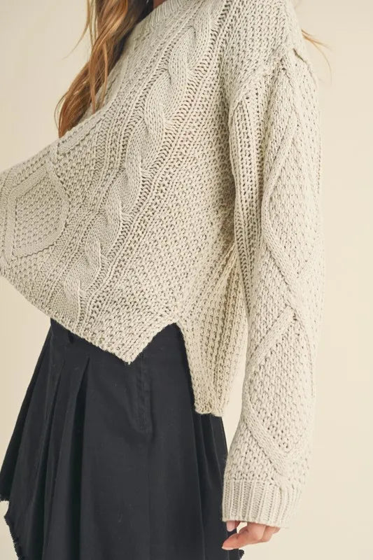 Aemi+Co Pleated Denim Mini Skirt