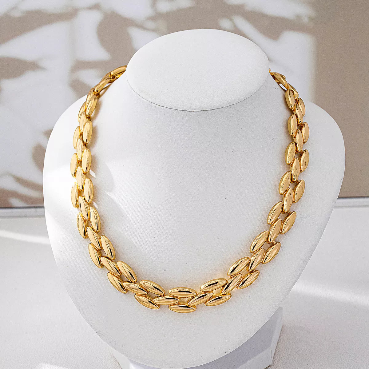18K Gold-Plated Chunky Necklace Trendsi