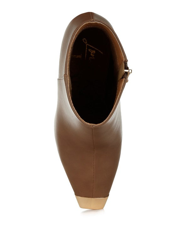 Orca Metallic Cap Toe Faux Leather Boots Rag Company