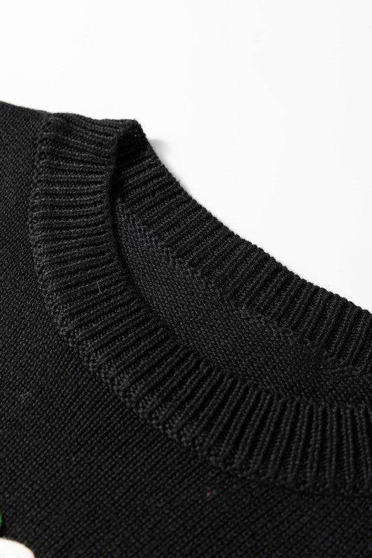 Christmas Merry Dot Dolman Sleeve Sweater JUNIPER BLVD