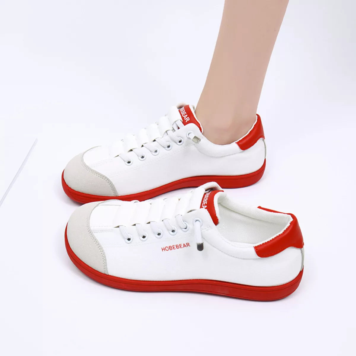 Contrast Lace Up Sneakers