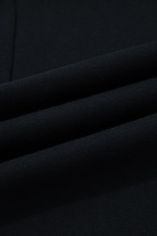 Leopard Drawstring Fleece Lined Elastic Waist Pant