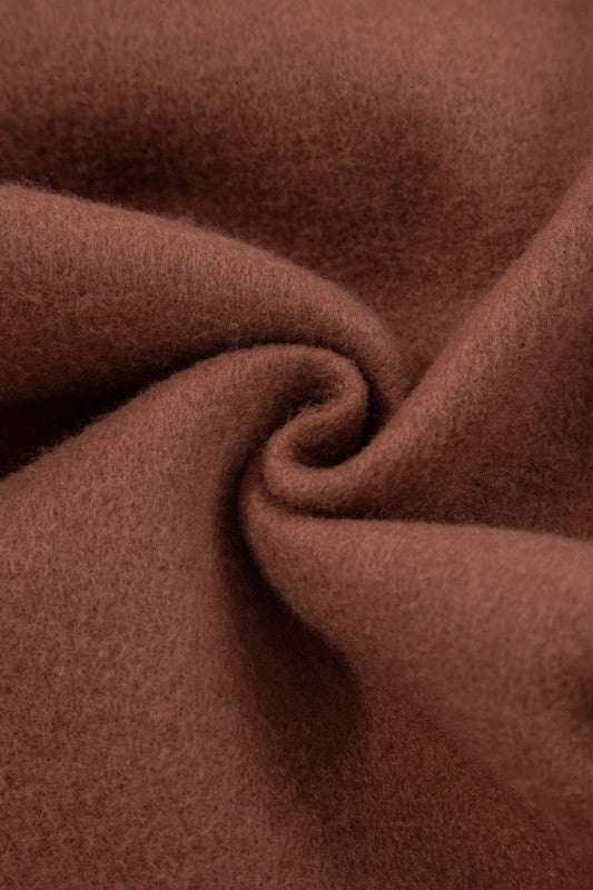 Leopard Drawstring Fleece Lined Elastic Waist Pant