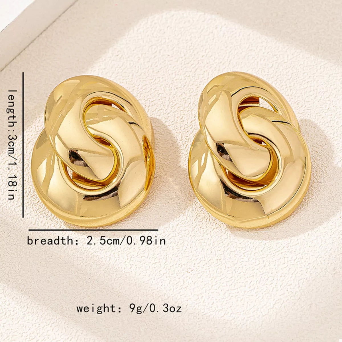 Chunky Knot Stud Earrings Trendsi