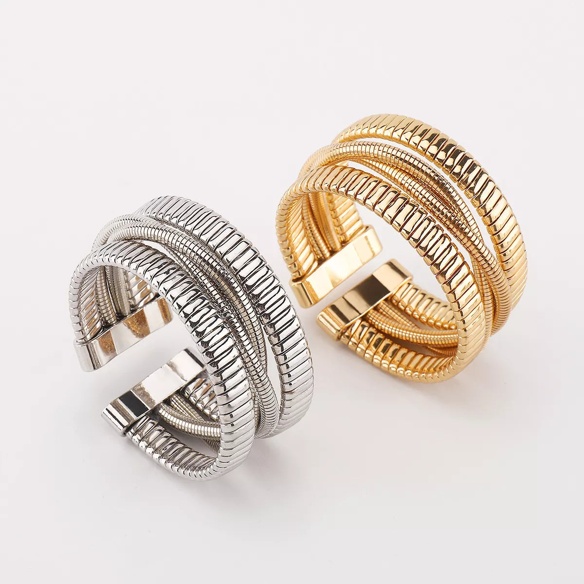 Multi-Layered Open Bracelet Trendsi