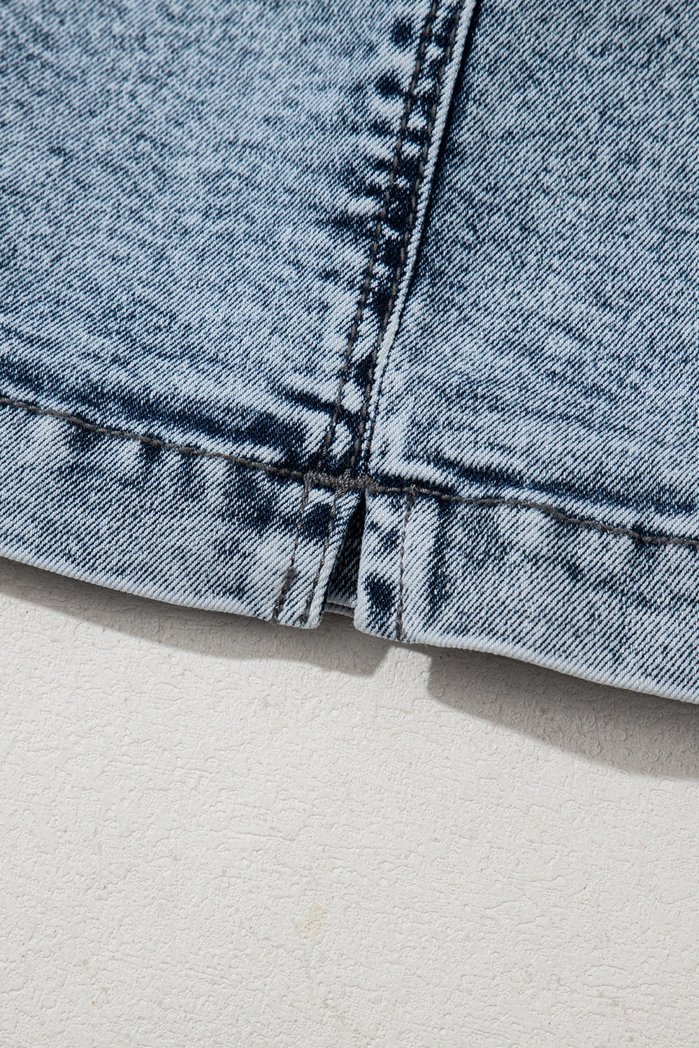 Drawstring High Waist Pocketed Denim Shorts Trendsi