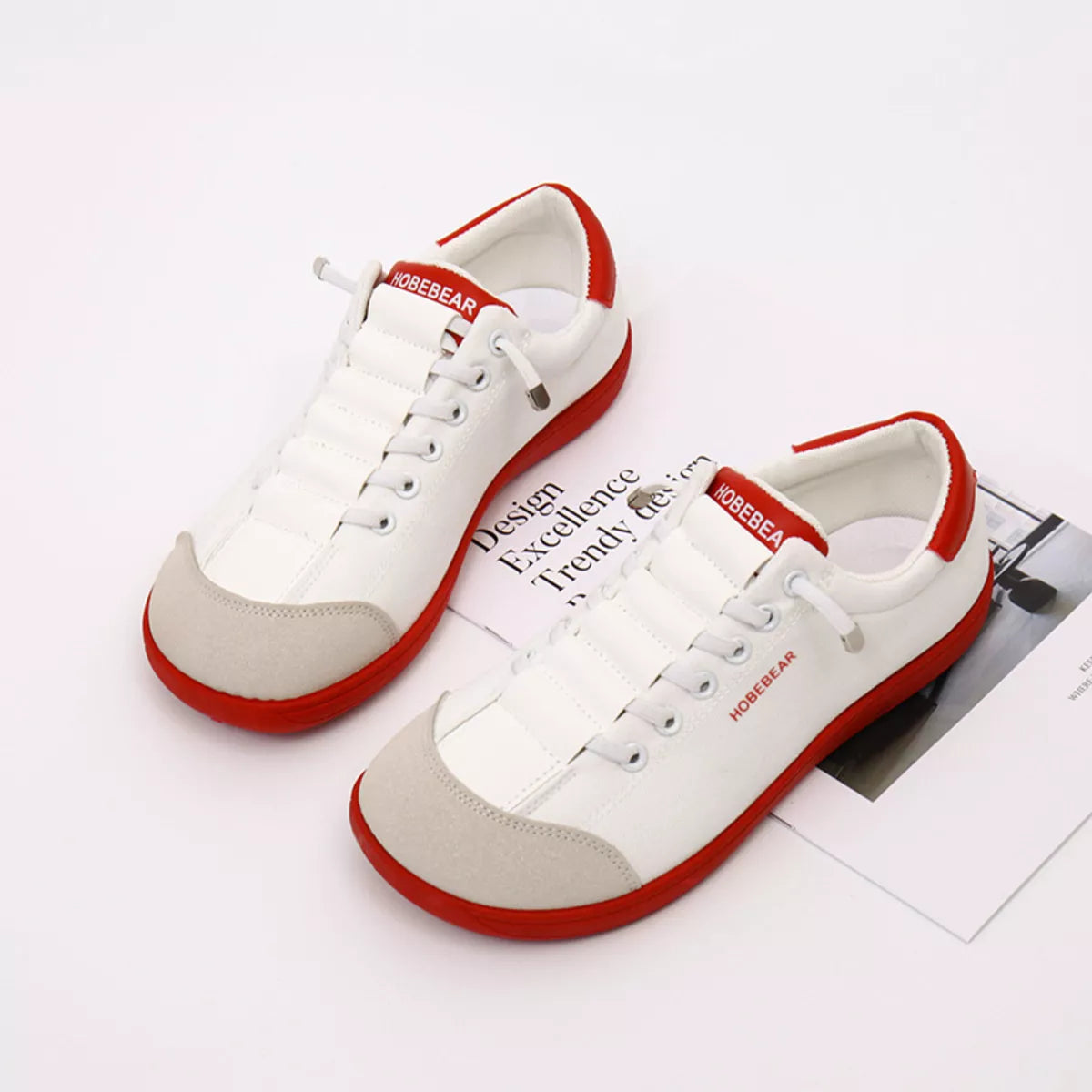 Contrast Lace Up Sneakers