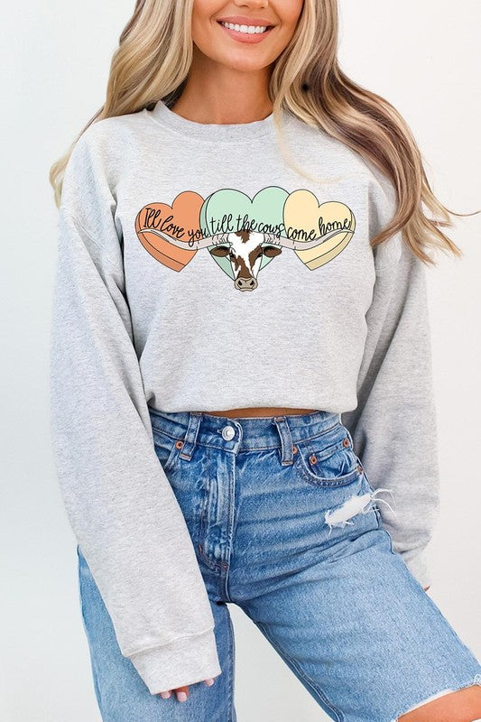 Love You Till The Cows Come Home Sweatshirts Color Bear