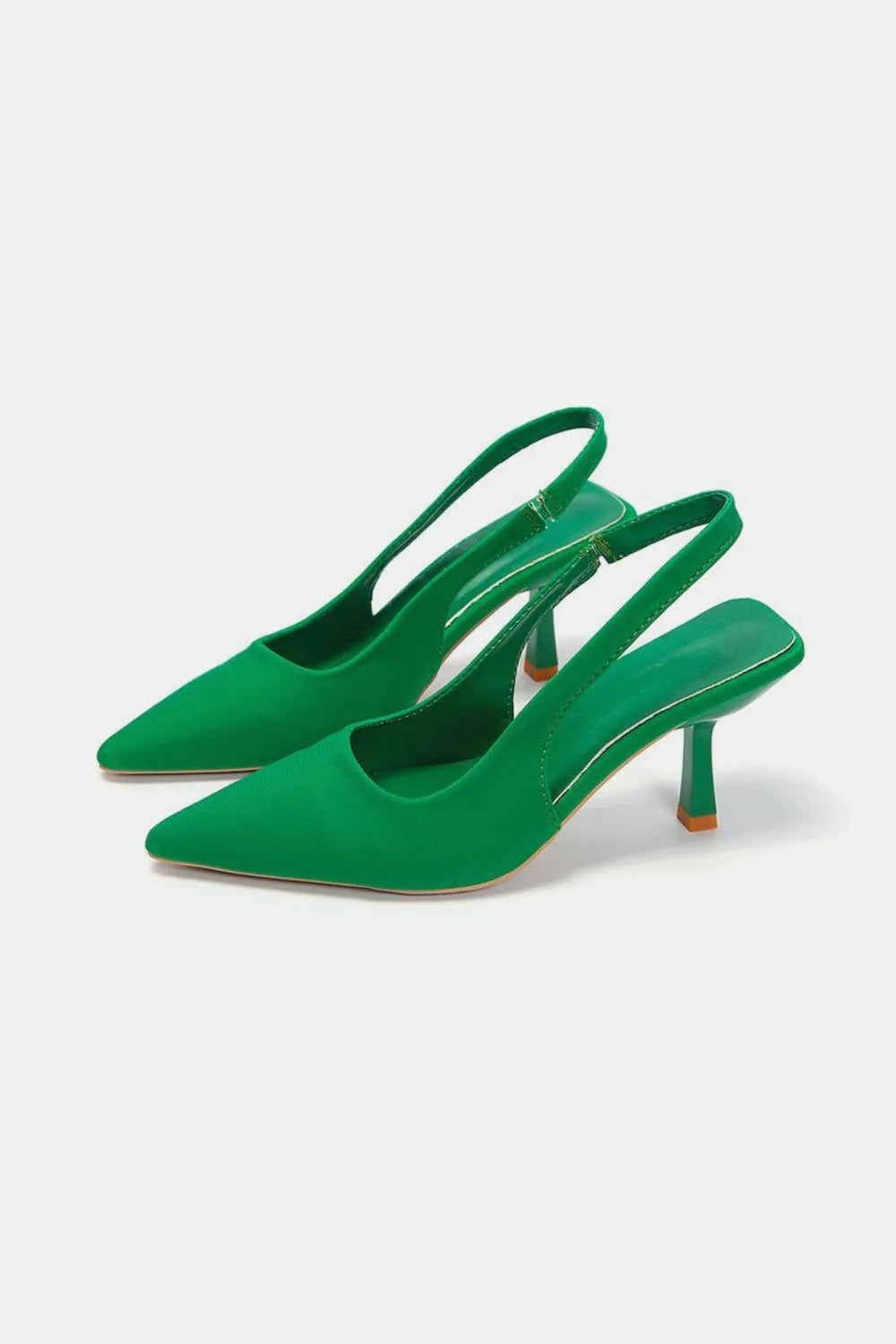 PU Leather Point Toe Pumps Trendsi