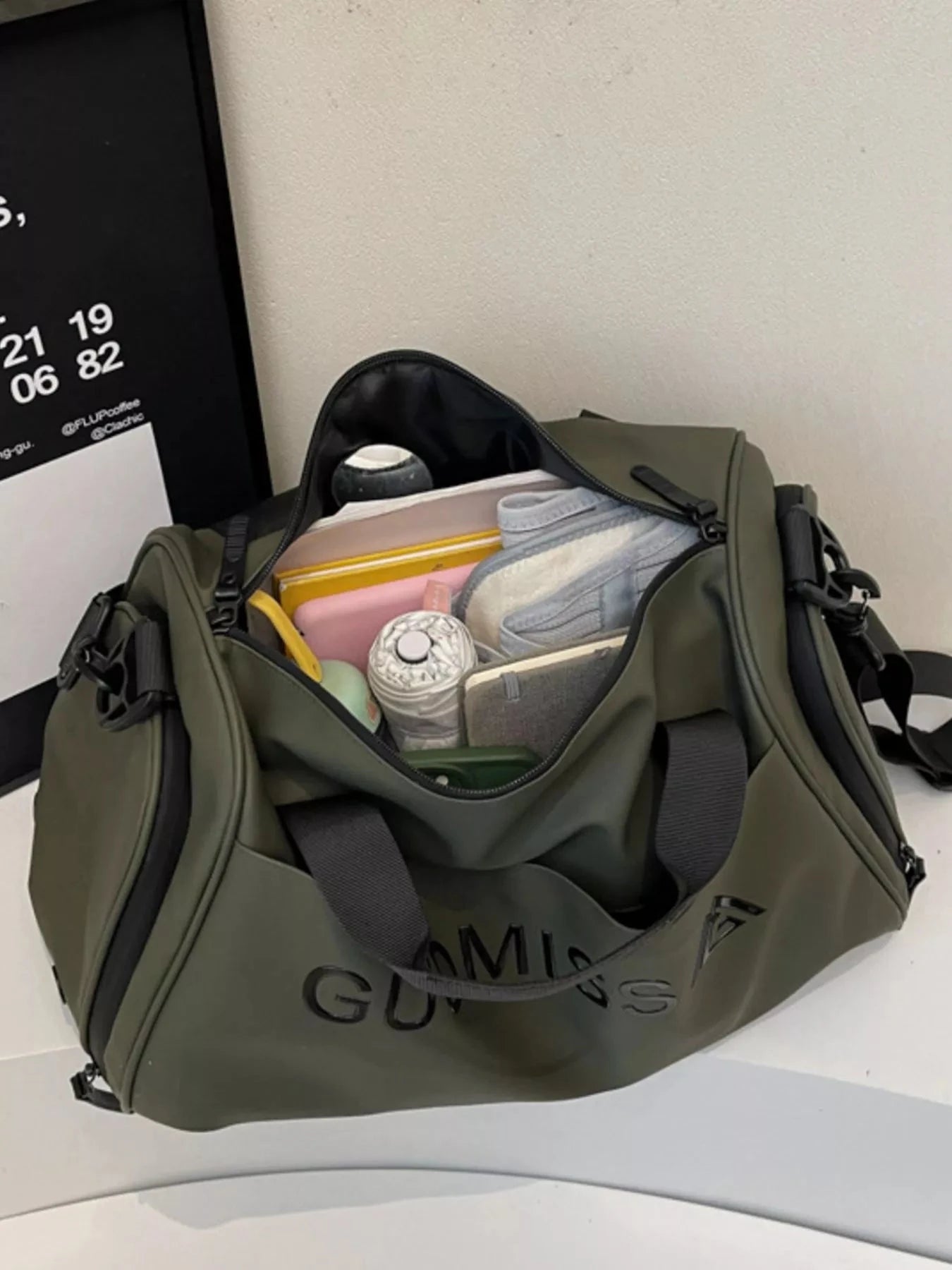 Canvas Travel Duffel Bag Trendsi