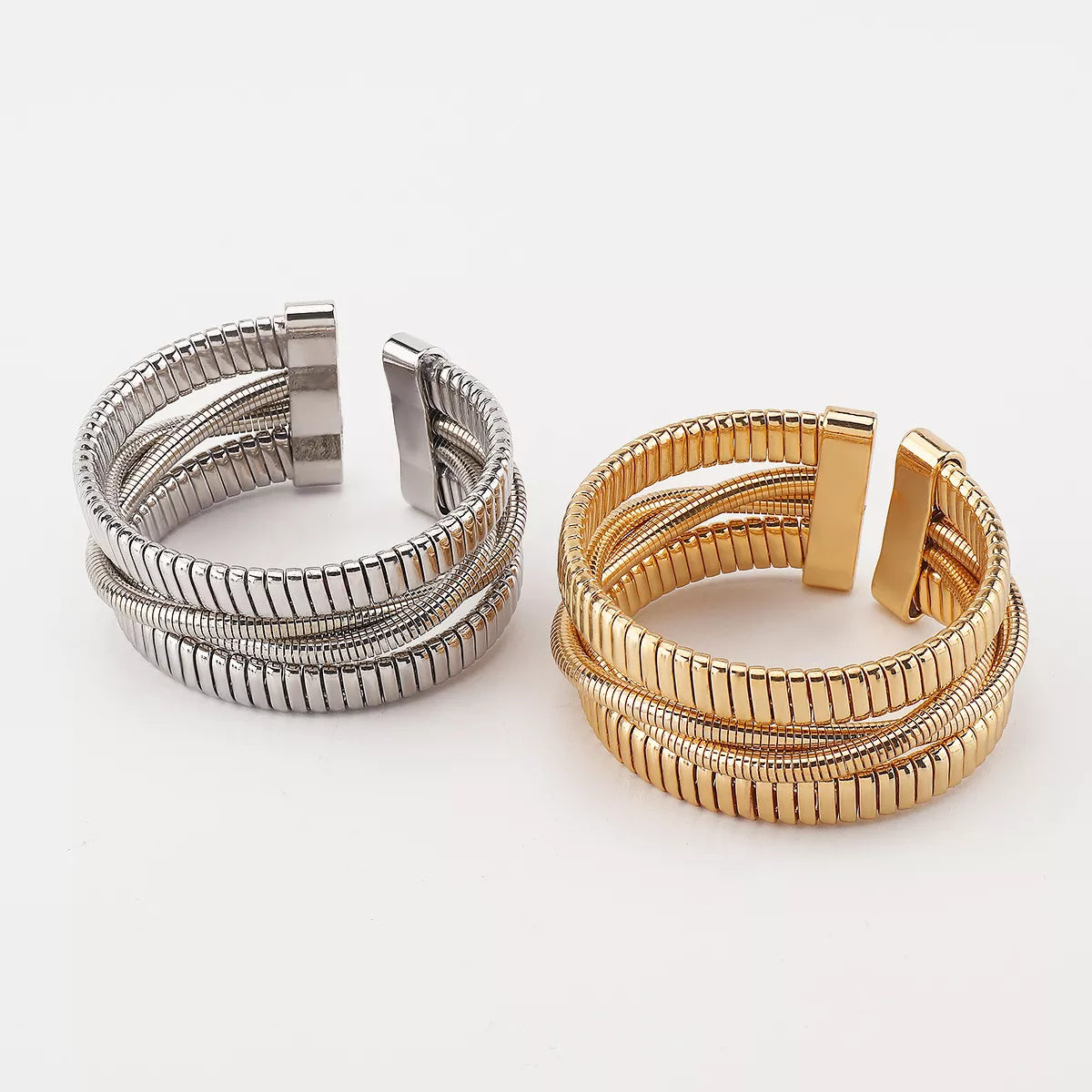 Multi-Layered Open Bracelet Trendsi