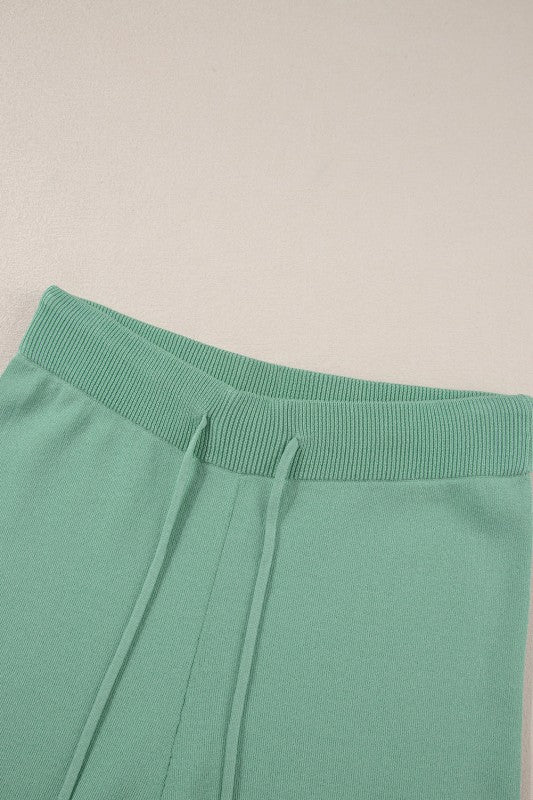 Colorblock 3/4 Sleeve Top and Drawstring Pants Set JUNIPER BLVD