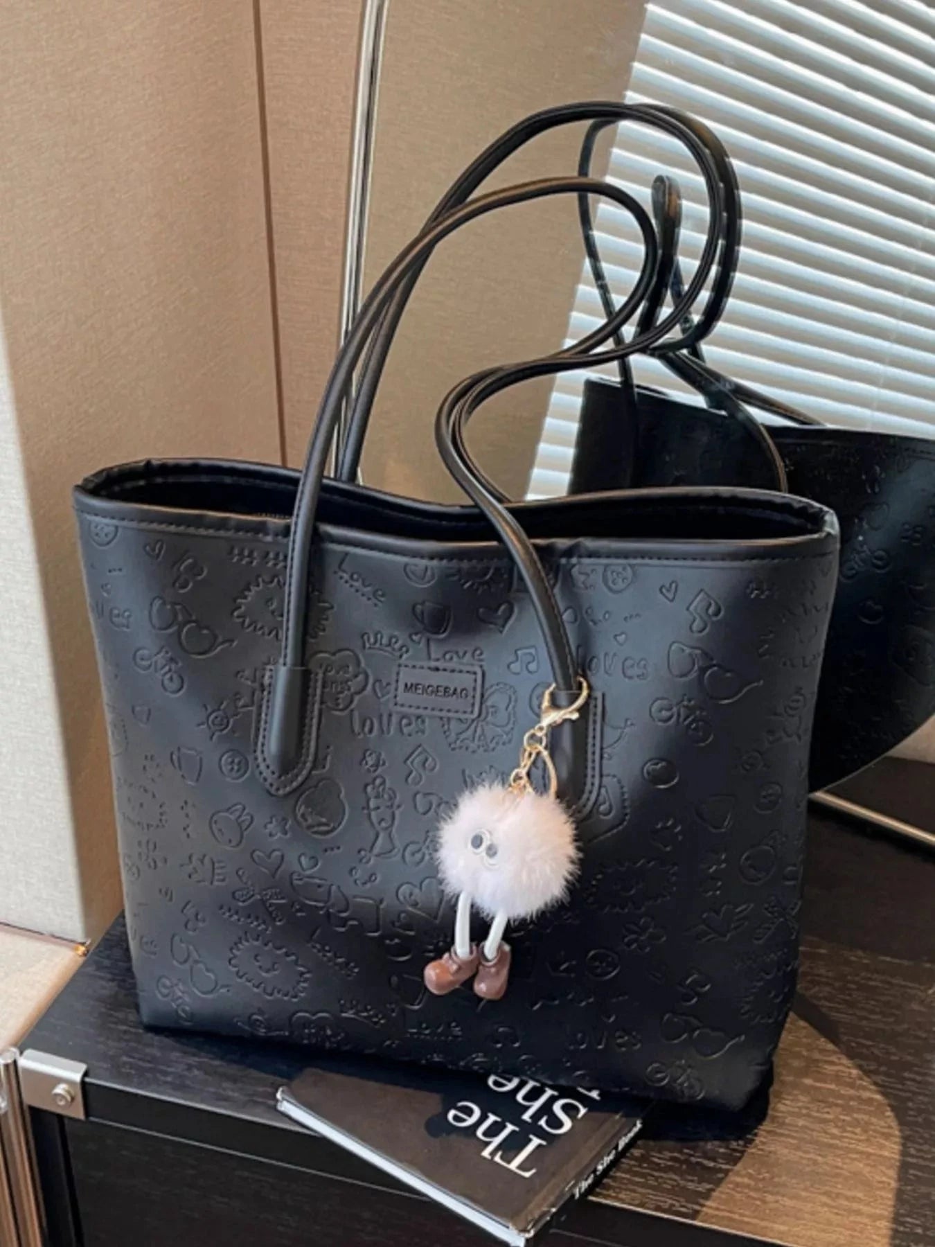 Embossed Pattern Tote Bag