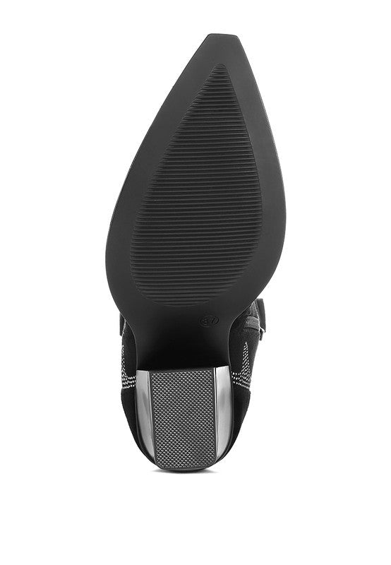 Rambler Rhinestones Embellished Calf Boots Luckygirlsclothingcompany.com