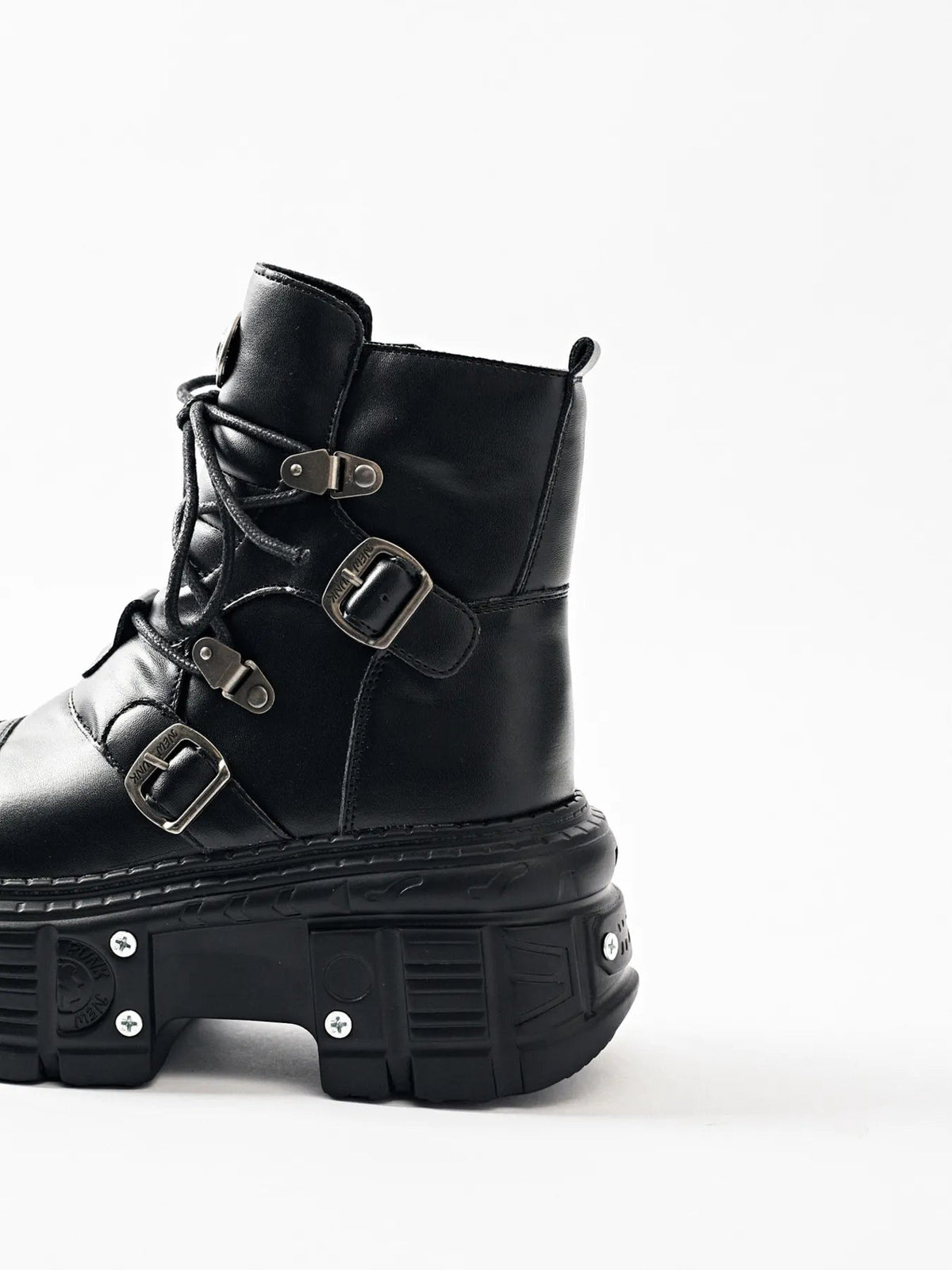 Lace Up Platform Boots Trendsi