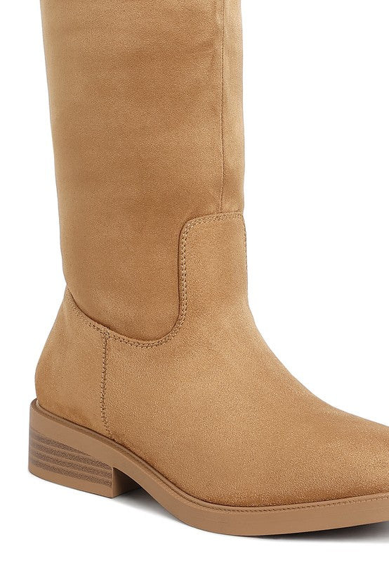Chiru Round Toe Microfiber Calf Boots Rag Company