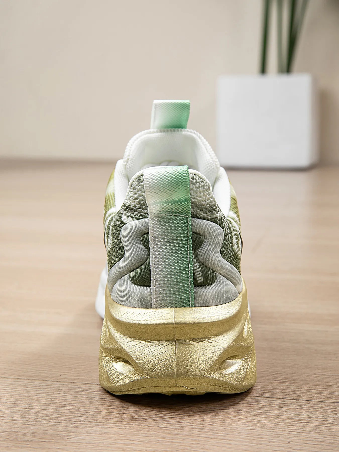 Round Toe Lace Up Mesh Athletic Trendsi