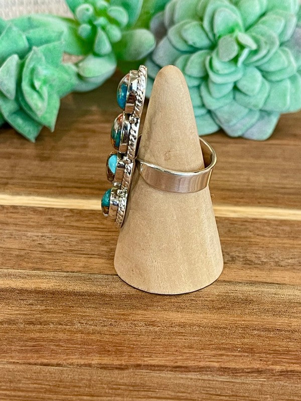 Beautiful Handmade Sterling Silver And Spice Clust