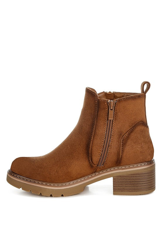 Tigris Microfiber Zipper Boots