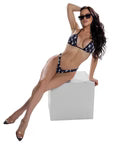 AQUA BUNNY 2PC BIKINI-BLK OR WHITE Luckygirlsclothingcompany.com