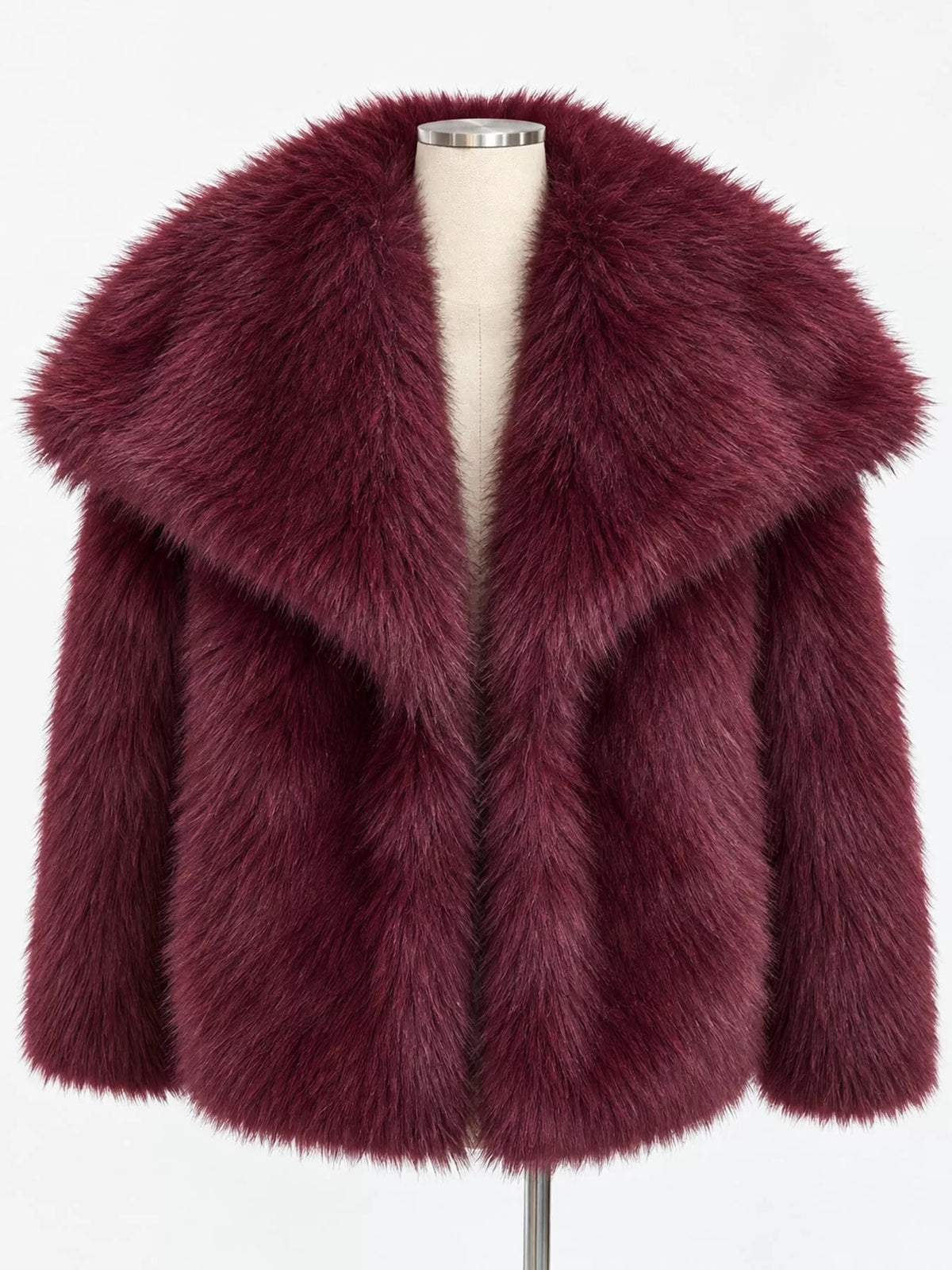 Fox Fur Collar Winter Outerwear Luckygirlsclothingcompany.com