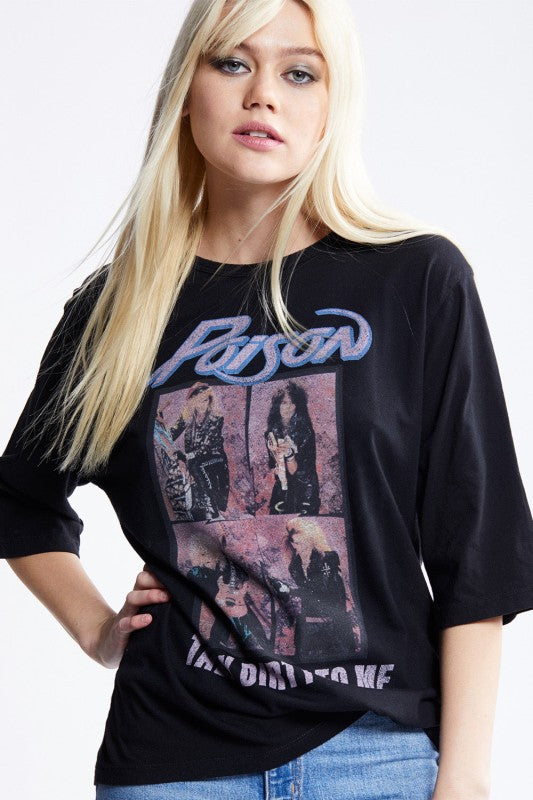 Poison Talk Dirty Oversized Vintage Graphic