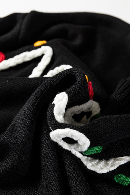 Christmas Merry Dot Dolman Sleeve Sweater JUNIPER BLVD