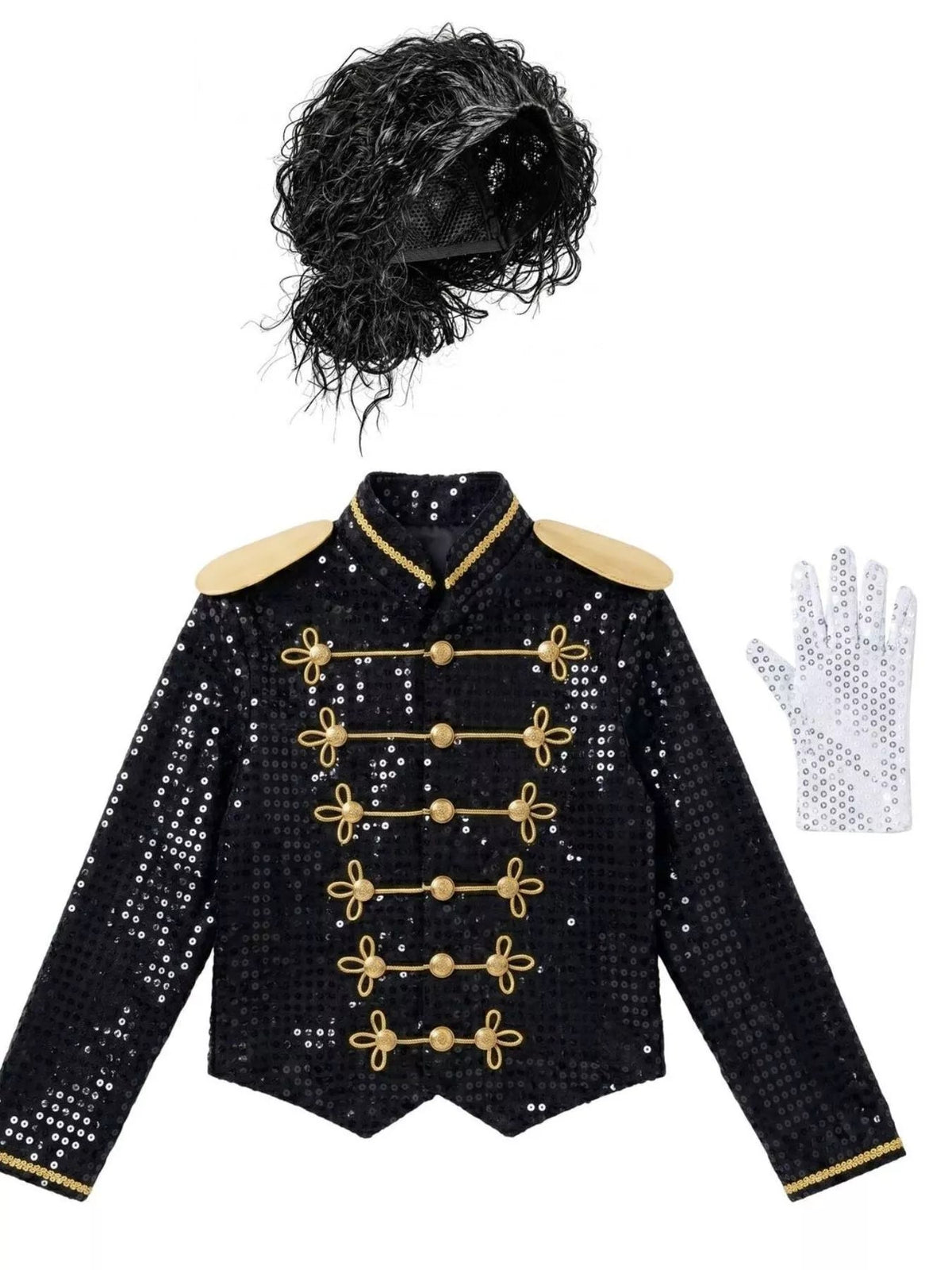 Children's Halloween Sequin Performance Costume Set Trendsi
