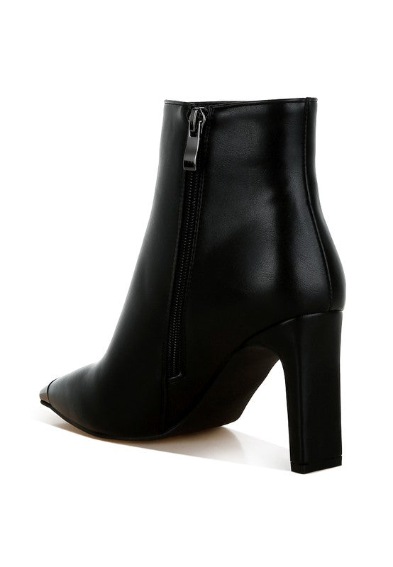 Orca Metallic Cap Toe Faux Leather Boots Rag Company