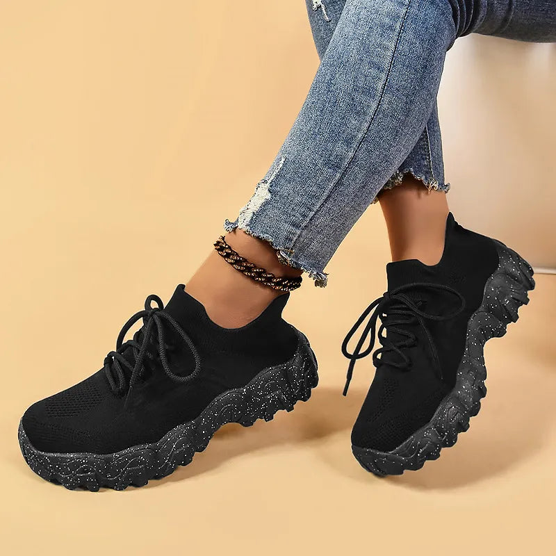 Lace Up Mesh Breathable Athletic Trendsi