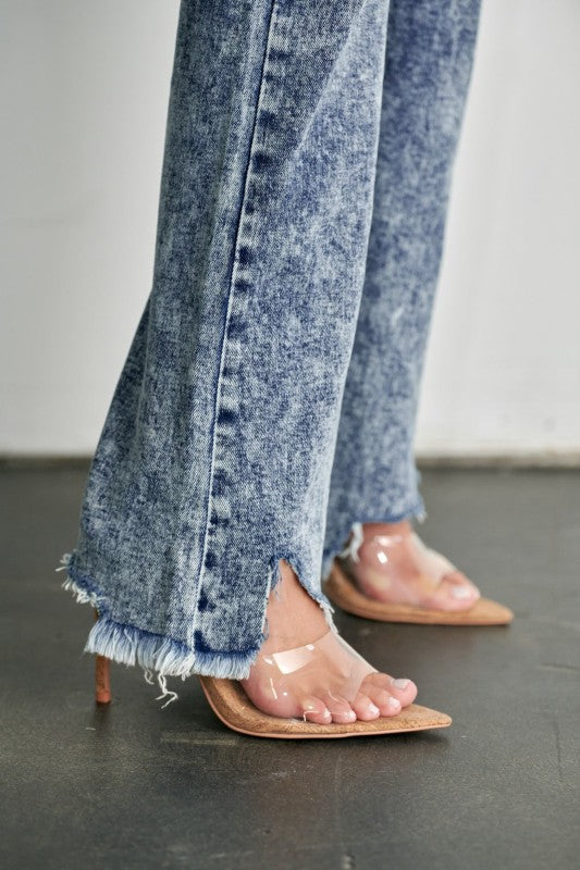 AT1078FLM High Rise Stretch Flare Jeans Artemis Vintage