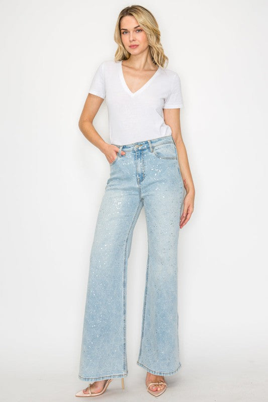 AT2074RFLL Metallic Ultra High Rise Relaxed Flare Artemis Vintage