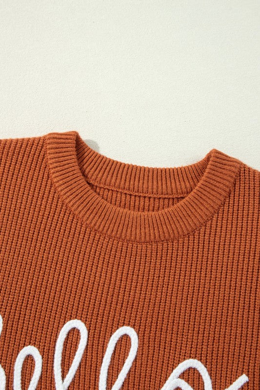 Hello Pumpkin Crewneck Sweater JUNIPER BLVD