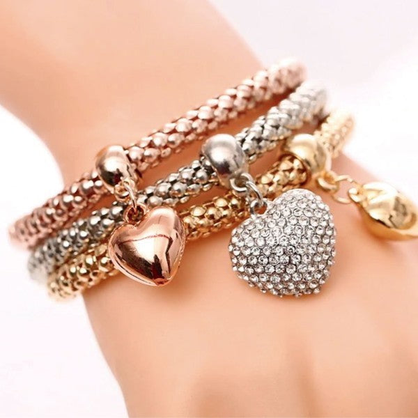 GSR Bracelet Set- Bubble Hearts ClaudiaG Collection