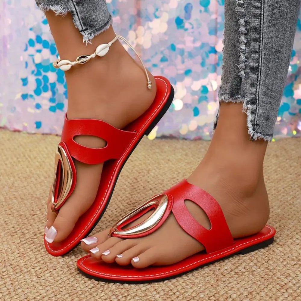 Toe Post Flats Sandals