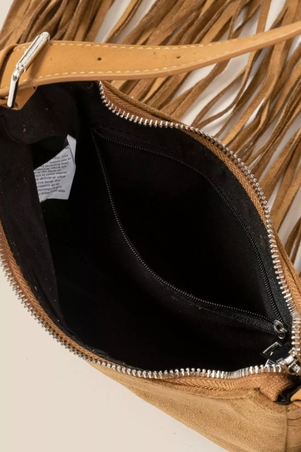 Fame Suede Fringe Crossbody Bag Trendsi