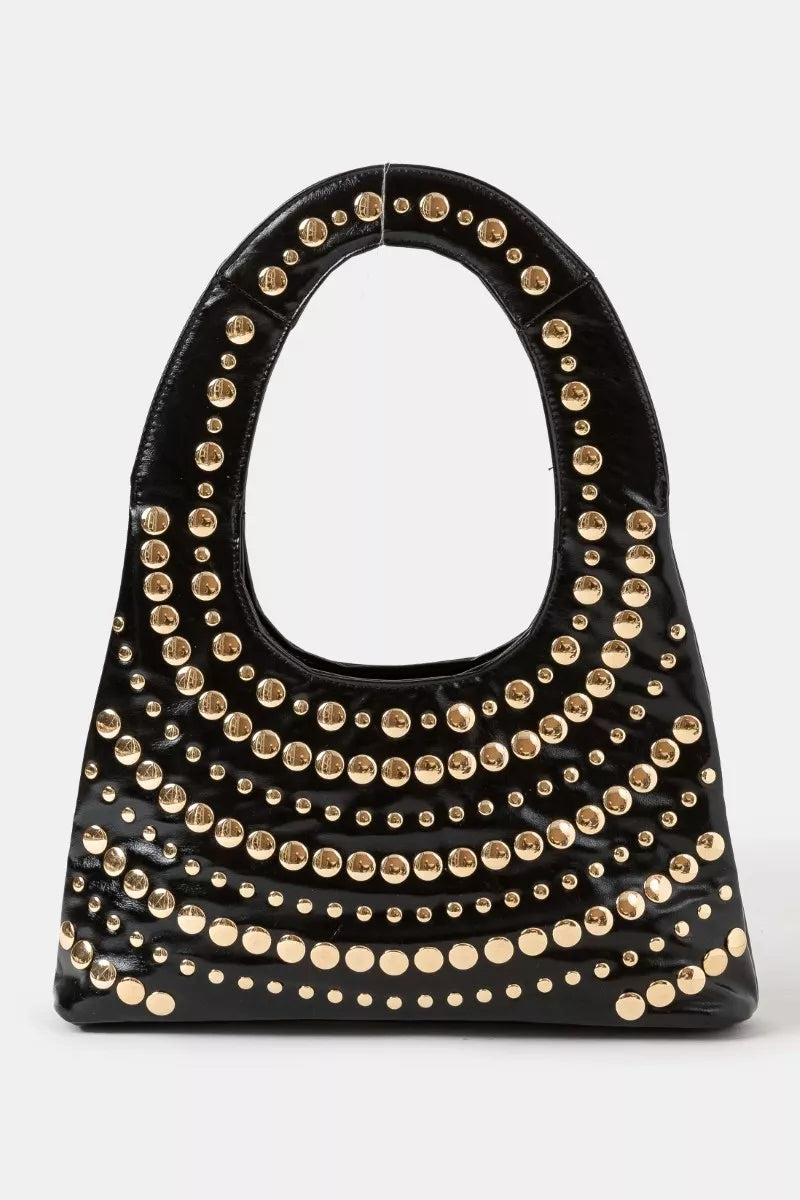 Fame Multi Rivet Shoulder Bag Trendsi