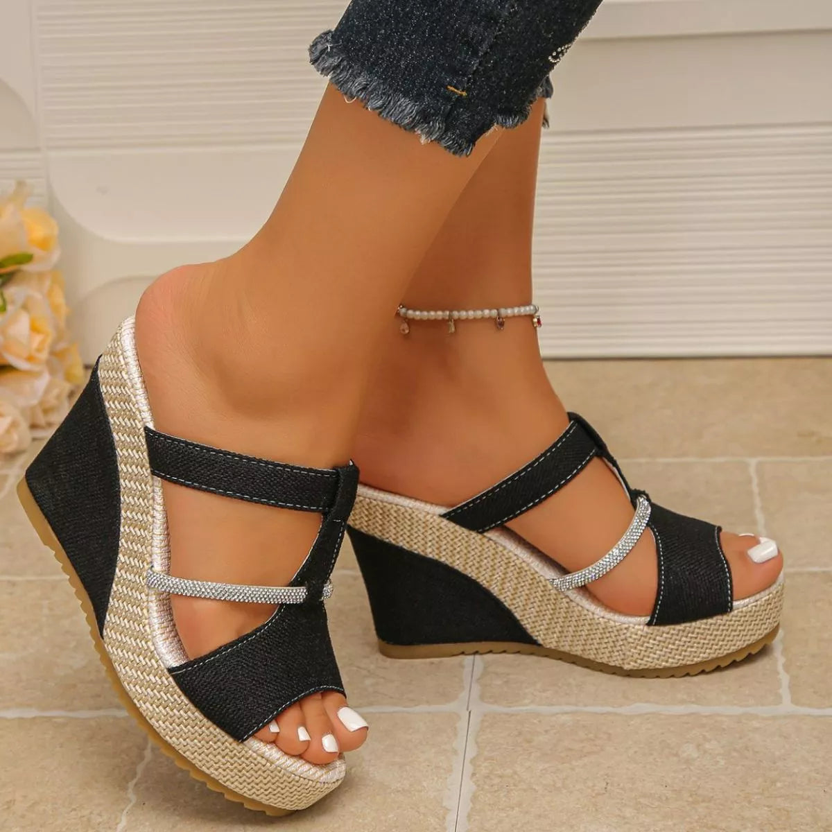 Open Toe Platform Sandals Trendsi