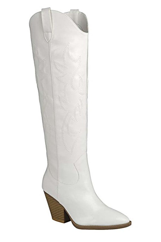 KNEE HIGH WESTERN BOOT