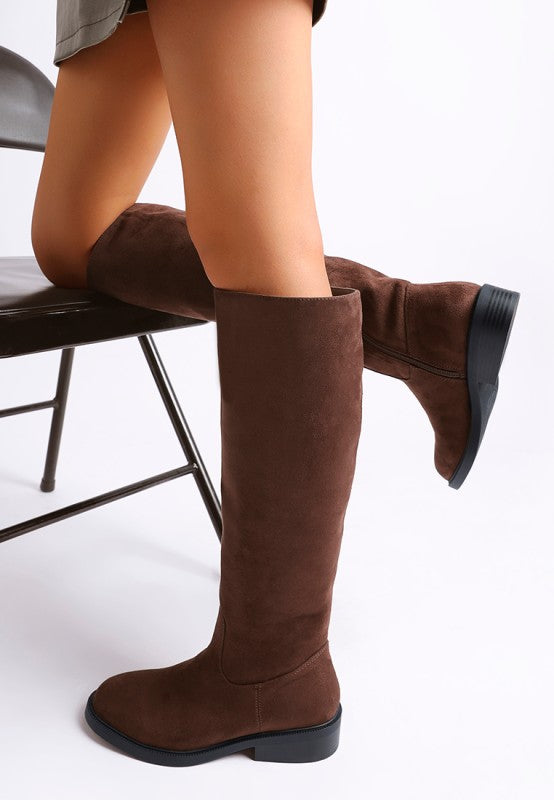 Chiru Round Toe Microfiber Calf Boots Rag Company