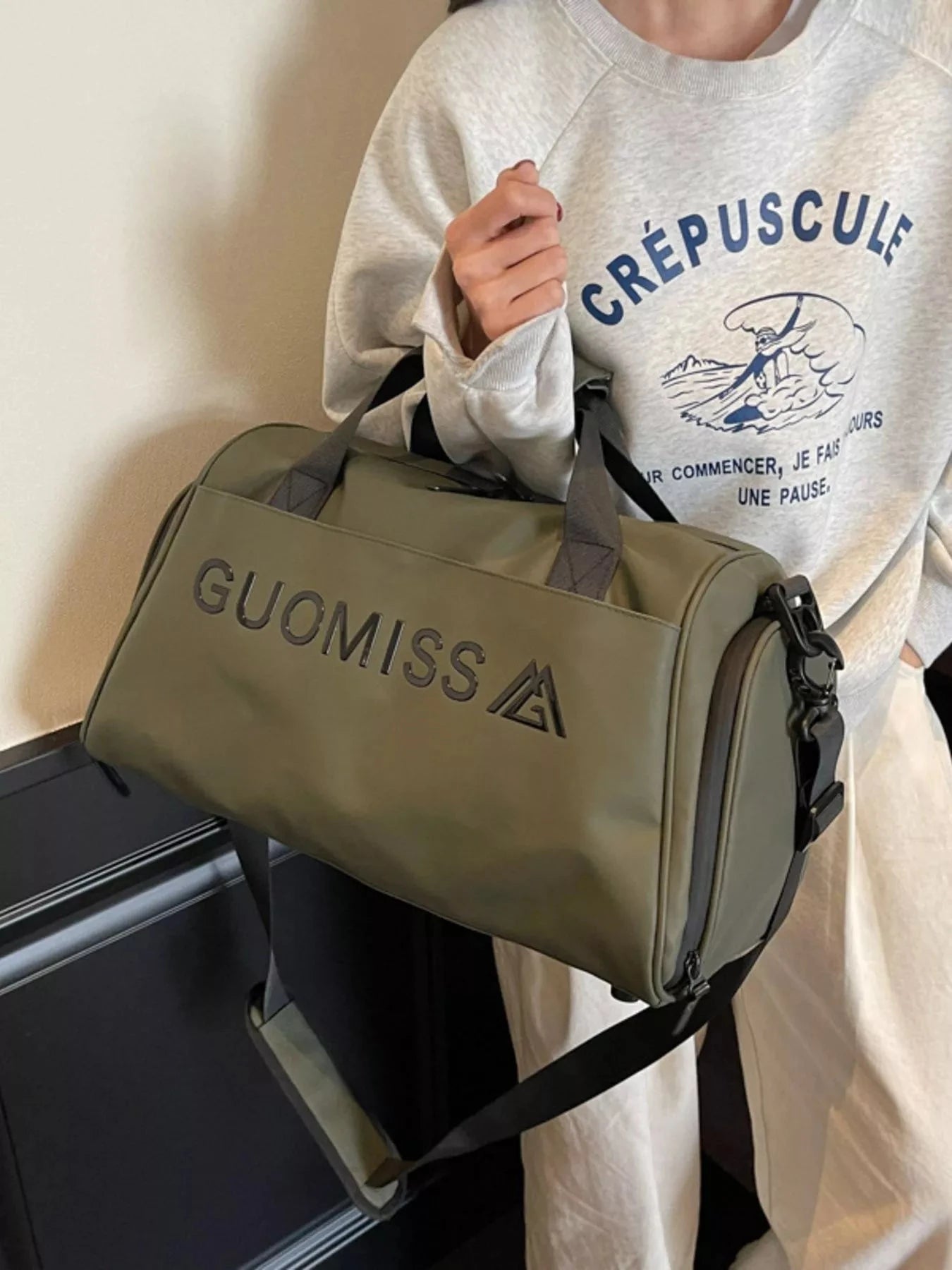 Canvas Travel Duffel Bag Trendsi