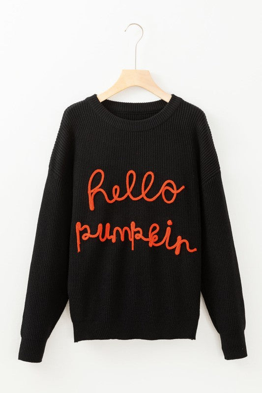 Hello Pumpkin Crewneck Sweater JUNIPER BLVD