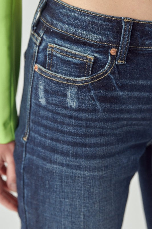 AT1054FLD Mid Rise Stretch Super Flare Jeans Artemis Vintage