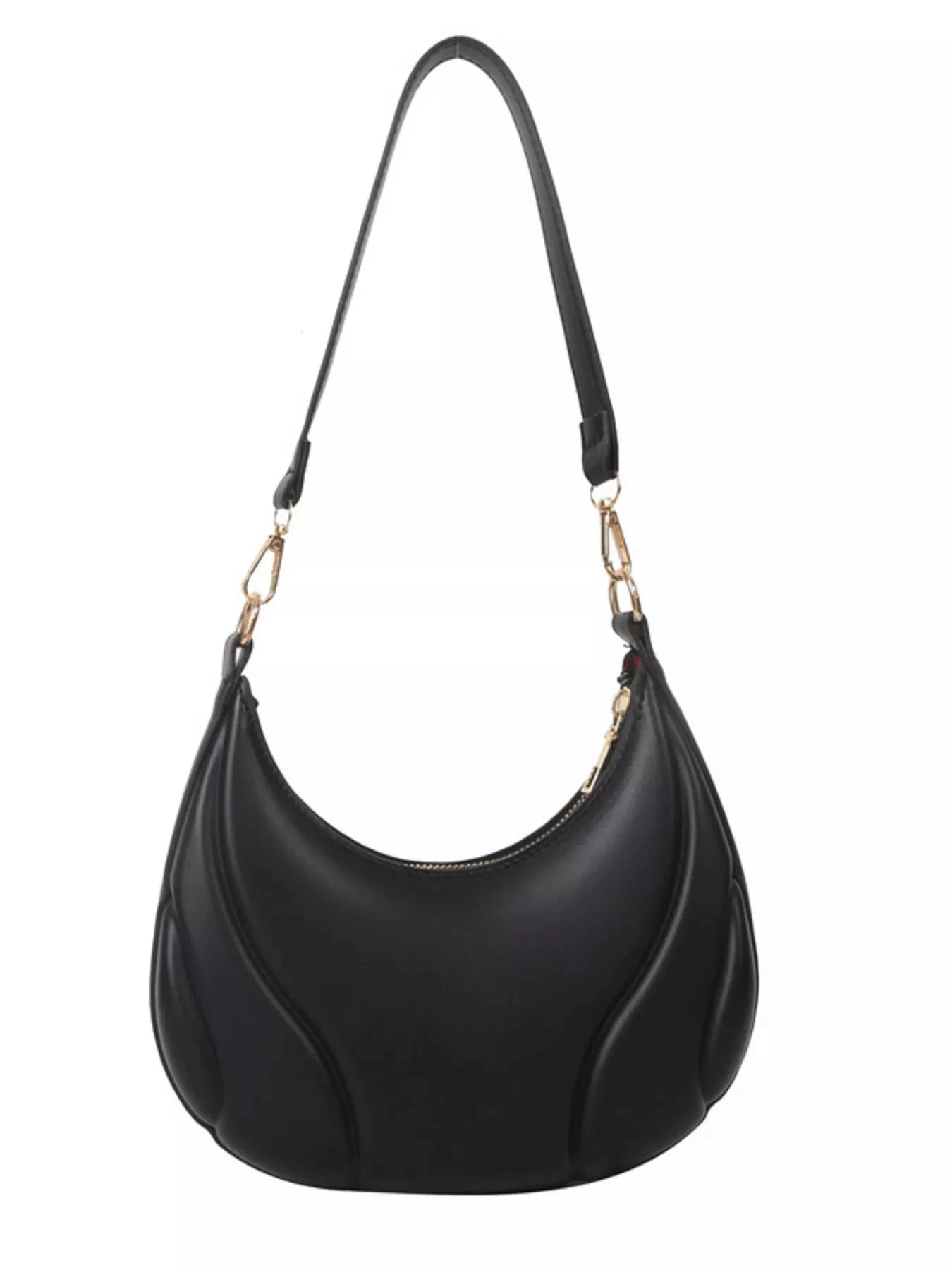 Solid Color Shoulder Bag Trendsi