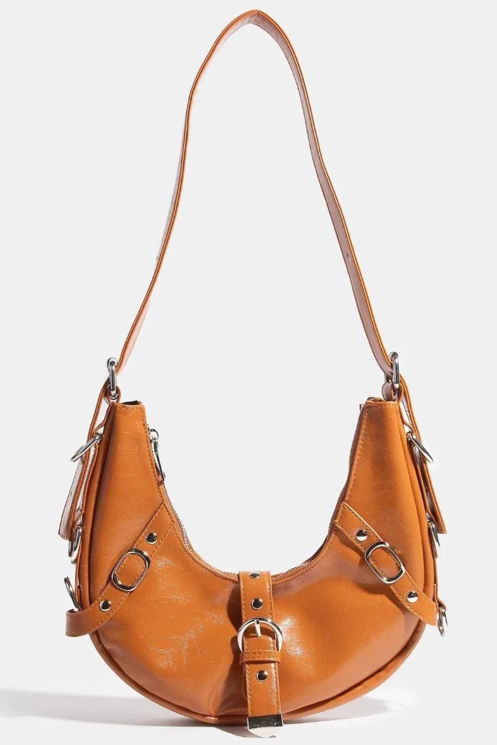 Fame Multi Belt Strap Accent Shoulder Bag Trendsi