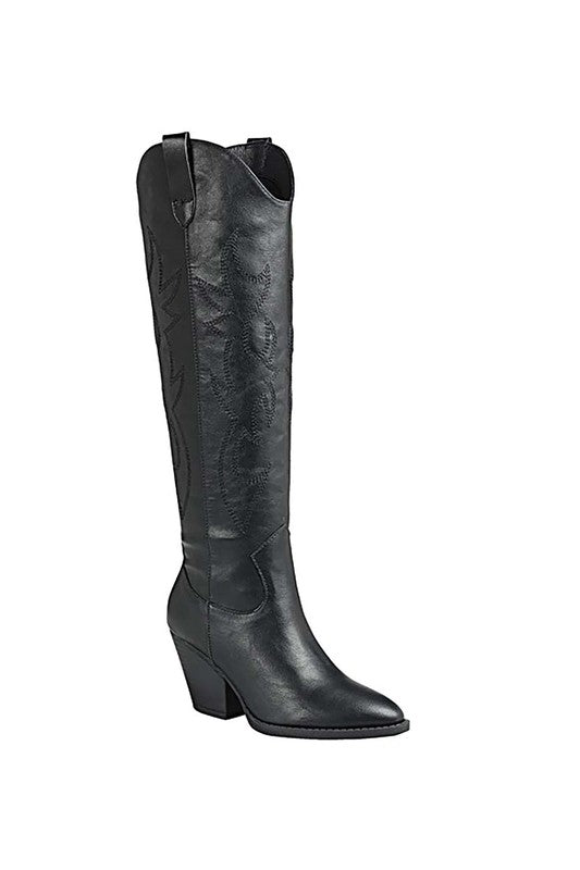 KNEE HIGH WESTERN BOOT