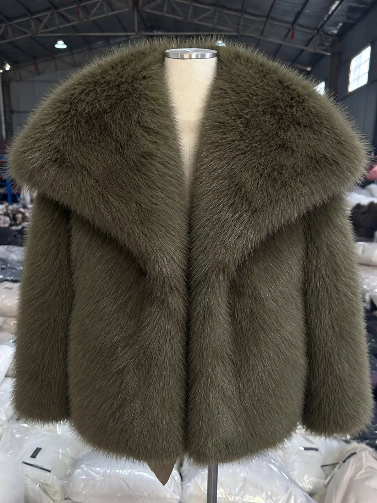 Fox Fur Collar Winter Outerwear Luckygirlsclothingcompany.com